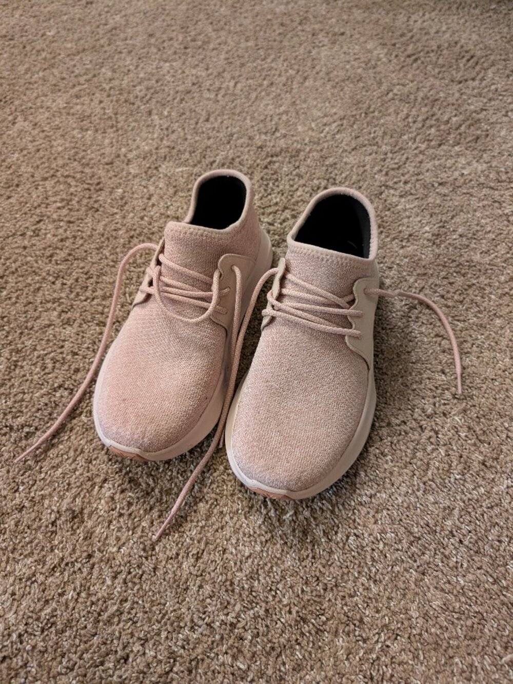 Vessi Everyday Blush Pink Knit Sneakers Womens Shoes W7